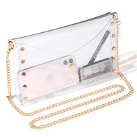 Selena Clear Game Day Bag with Gold