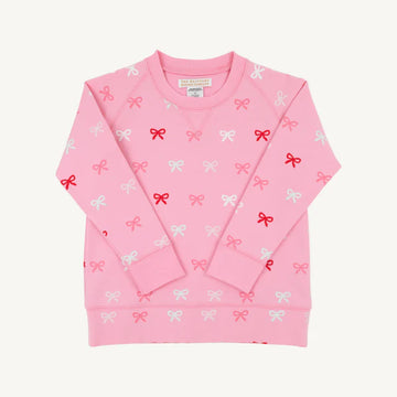 Beaufort Bonnet Cassidy Comfy Crewneck - Bitty Bows/Hamptons Hot Pink