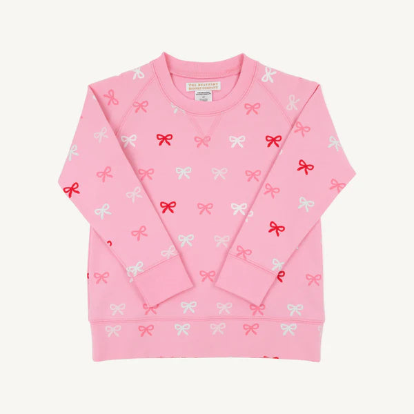 Beaufort Bonnet Cassidy Comfy Crewneck - Bitty Bows/Hamptons Hot Pink
