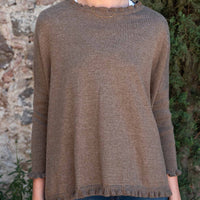 MerSea Catalina Cotton Ruffle Sweater - Taupe