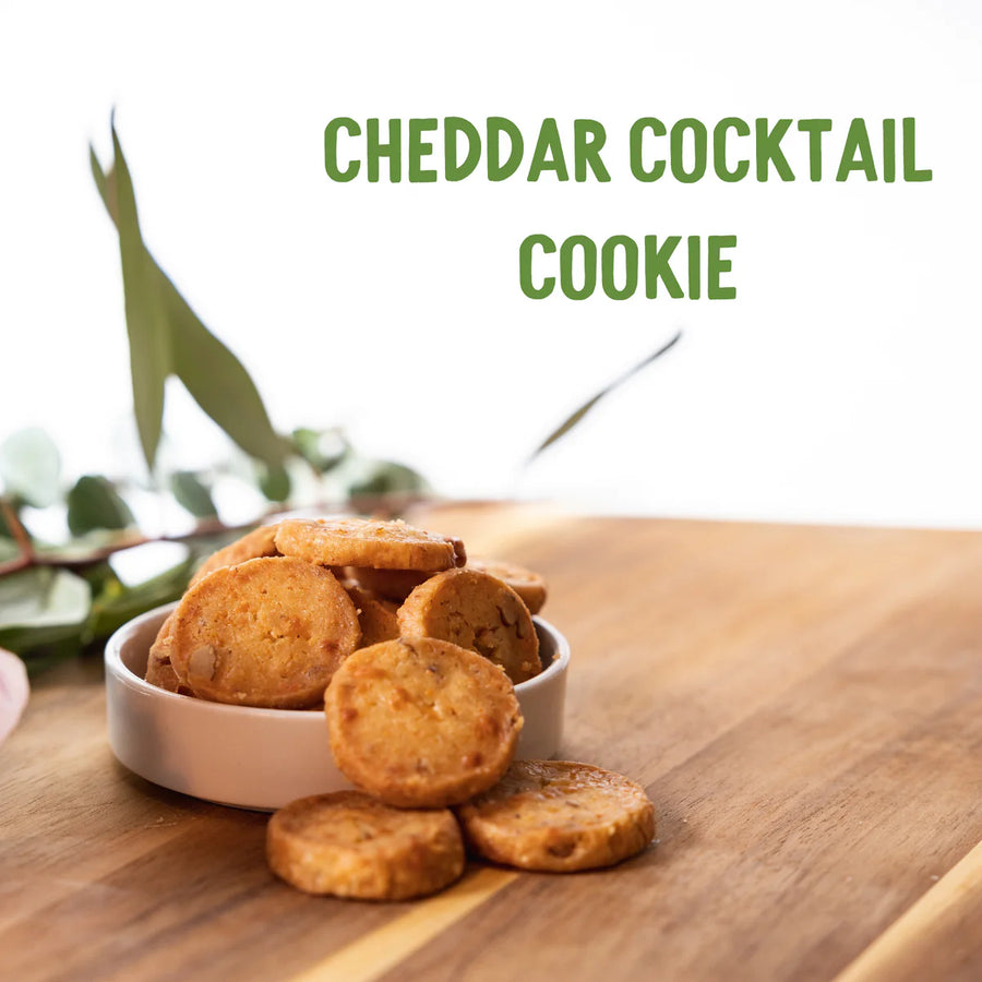 Watanut Cheddar Cocktail Cookies