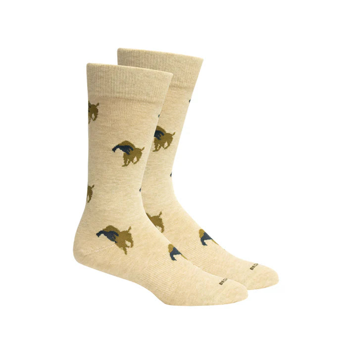 Brown Dog Duck Hunt Socks