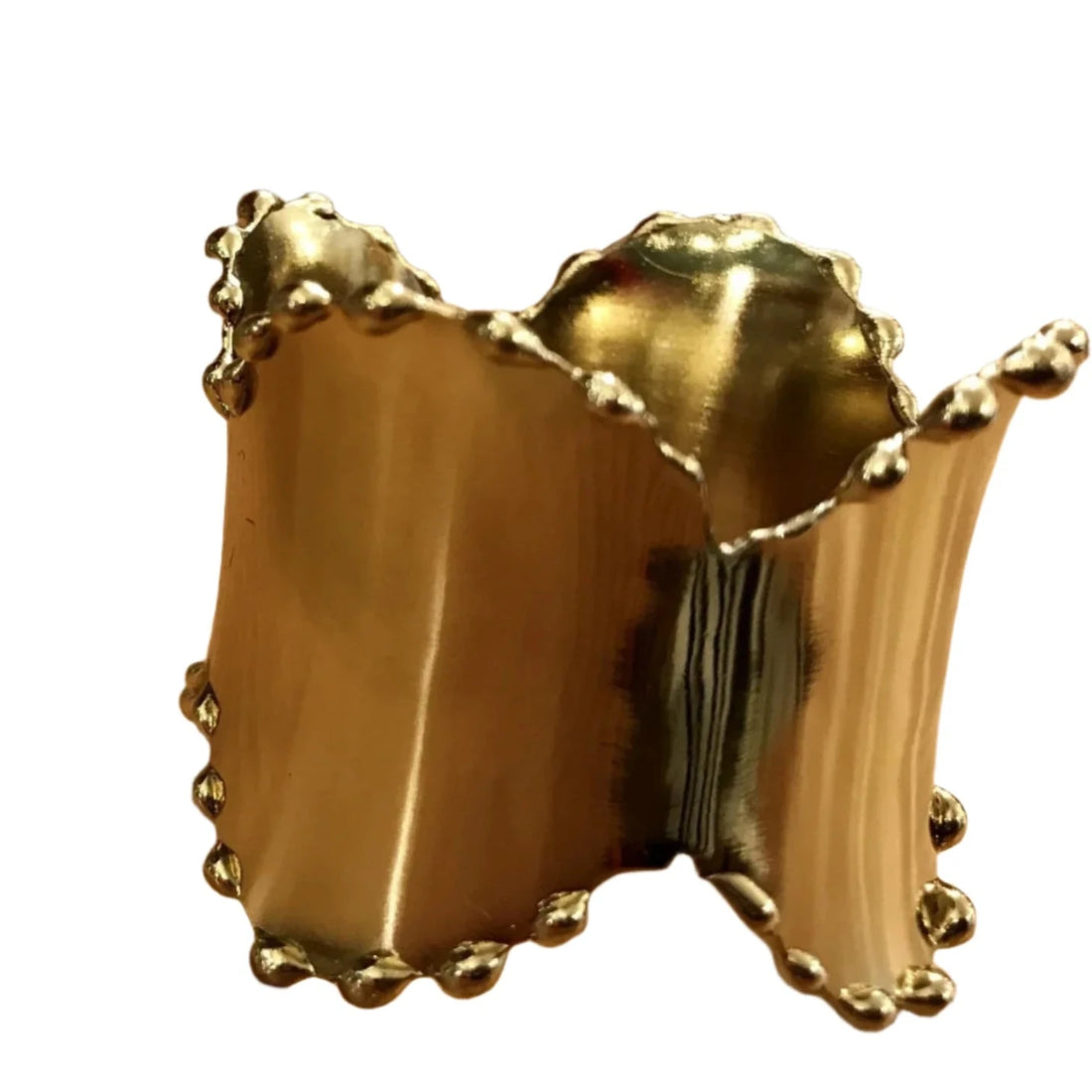 Saro Classic Design Napkin Gold Ring