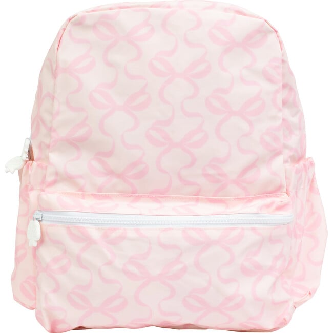 Apple of My Isla Small Backpack- Bows on Pink