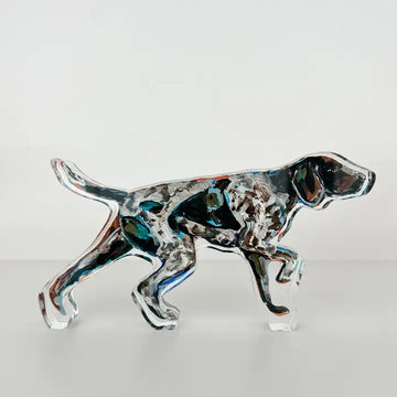 German Shorthaired Pointer-Pointing Acrylic Block