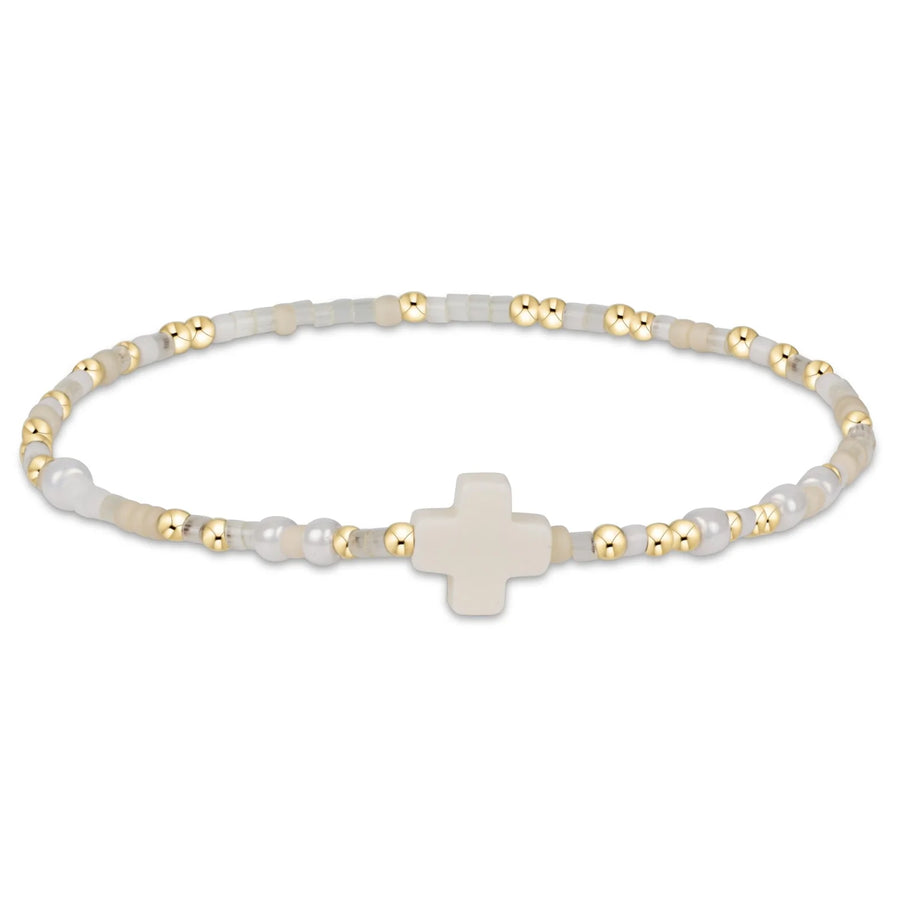 Enewton Egirl Hope Unwritten Signature Cross Bracelet - Call Me On My Shellphone