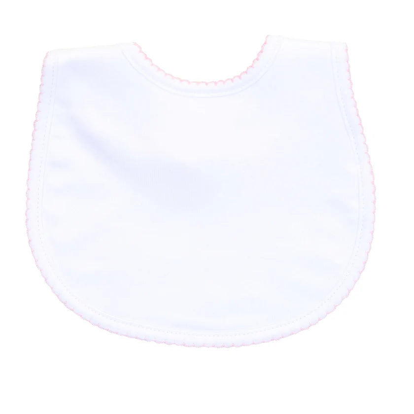 Magnolia Baby Essential White Pink Bib