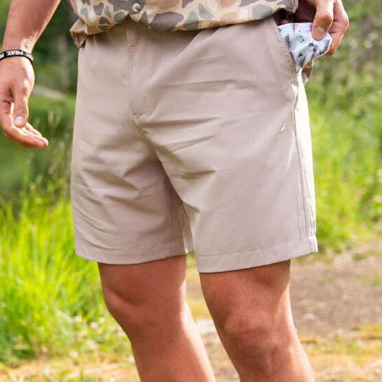 Burlebo Everyday Short - Cobblestone Khaki/Duck Hunt Pocket