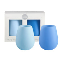 Porter Green Silicone Stemless Wine Glasses - Sky + Kingfisher