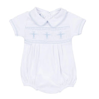 Magnolia Baby Forever Blessed Smocked Bubble