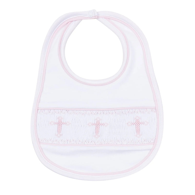 Magnolia Baby Forever Blessed Smocked Bib