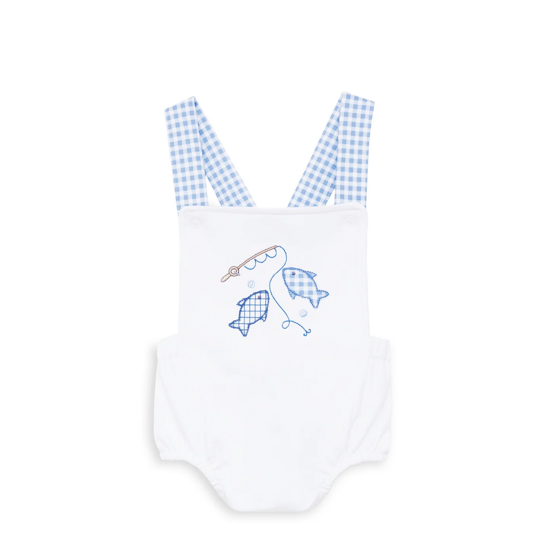 Magnolia Baby Gone Fishing Applique Criss-Cross Bubble