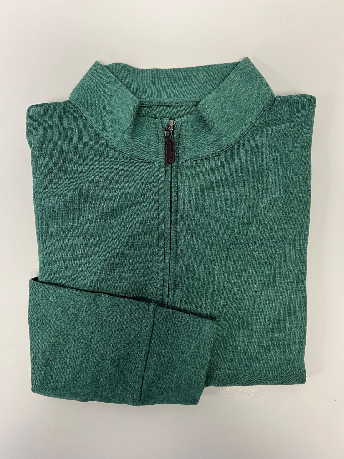 Horn Legend Duo Tone Blended Cotton Crew Pullover - Green