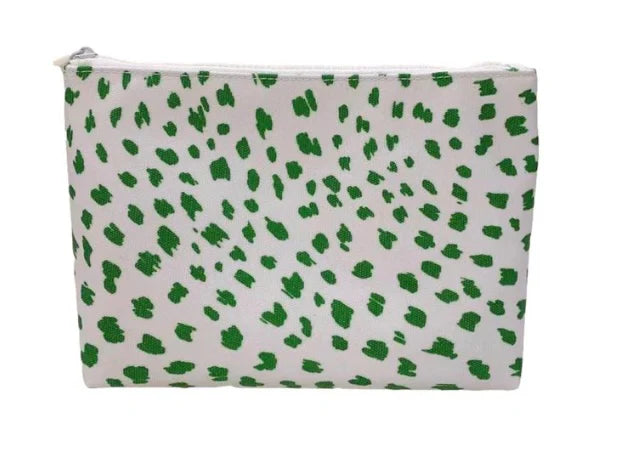 TRVL Clutch Bag-Green Spot