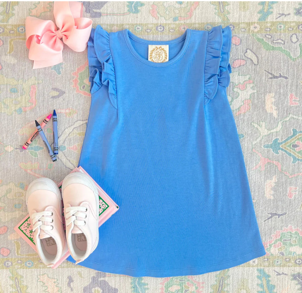 Beaufort Bonnet Ruehling Ruffle Dress- Barbados Blue