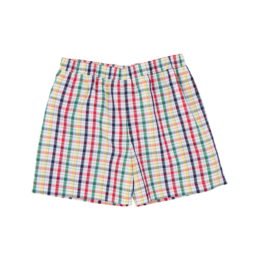 Shelton Shorts- Potomac Plaid With Richmond Red