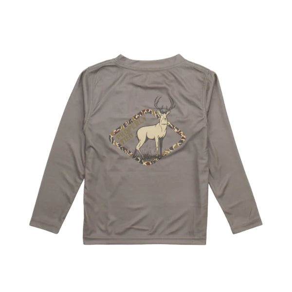 Properly Tied Long Sleeve Whitetail Deer Performance Tee
