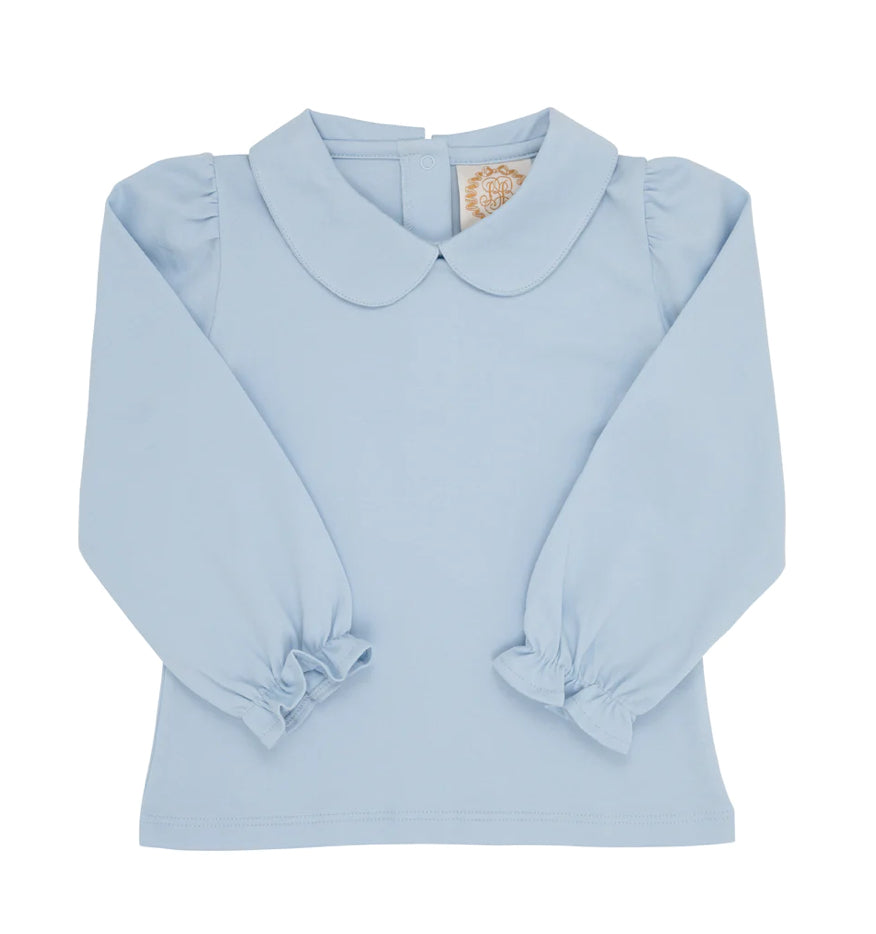Beaufort Bonnet Long Sleeve Maude's Peter Pan Collar Shirt- Buckhead Blue
