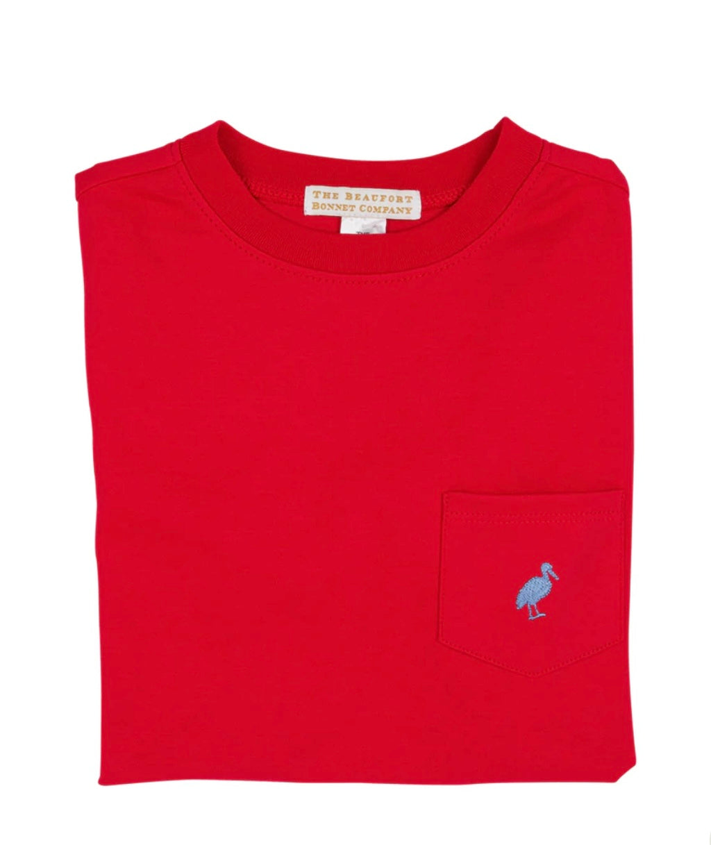 Beaufort Bonnet Carter Crewneck Richmond Red With Park City Periwinkle Stork