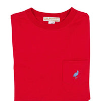 Beaufort Bonnet Carter Crewneck Richmond Red With Park City Periwinkle Stork