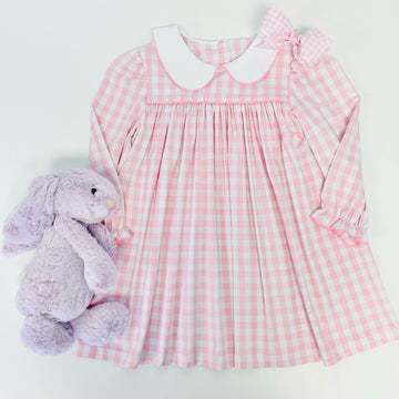 Delaney Gingham Long Sleeve Float Dress