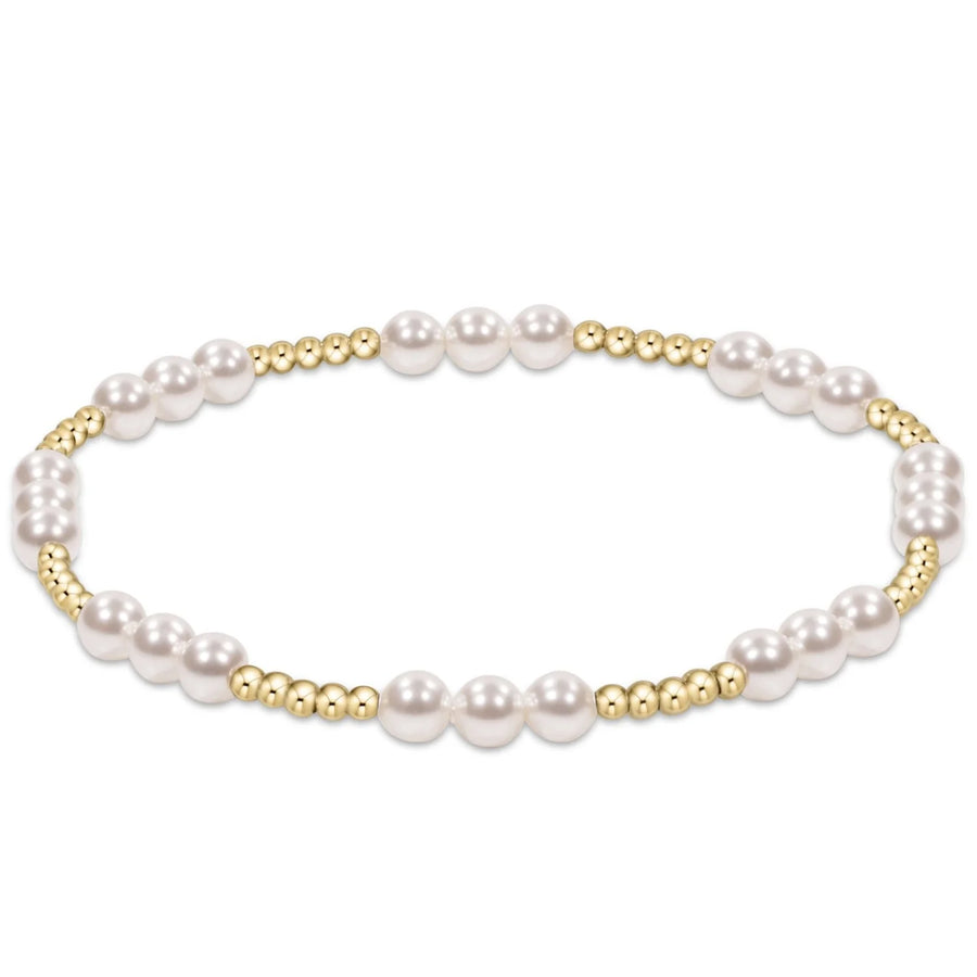 Enewton Classic Joy Pattern 4mm Bead Bracelet - Pearl