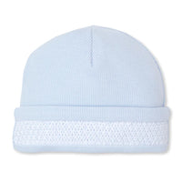 Kissy Kissy Light Blue CLB Punto Ingles Smocked Hat