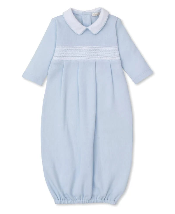 Kissy Kissy Light Blue CLB Punto Ingles Smocked Sack