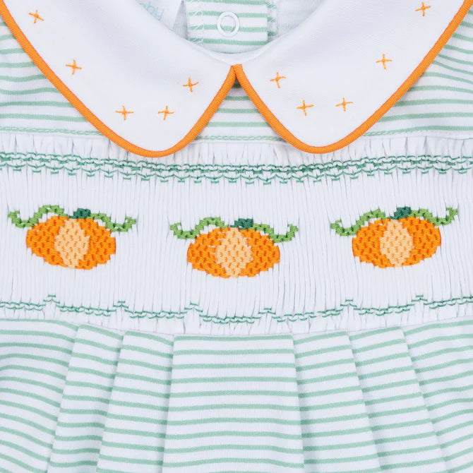 Magnolia Baby Lil' Pumpkin Classics Smocked Playsuit