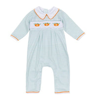 Magnolia Baby Lil' Pumpkin Classics Smocked Playsuit