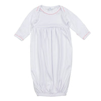 Magnolia Baby Little Love Pink Gathered Gown