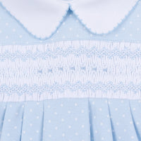 Magnolia Baby Luca's Smocked Collared Playsuit
