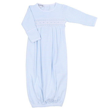 Magnolia Baby Katie & Kyle Smocked L/S Pleated Gown