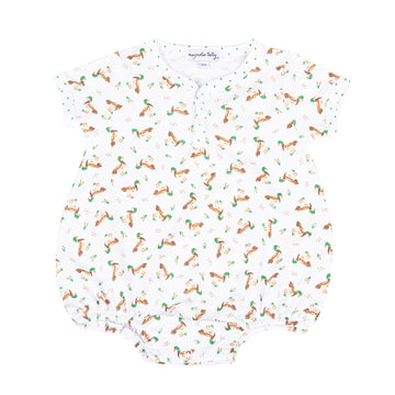 Magnolia Baby Mallard Pond Printed Front Snap S/S Bubble