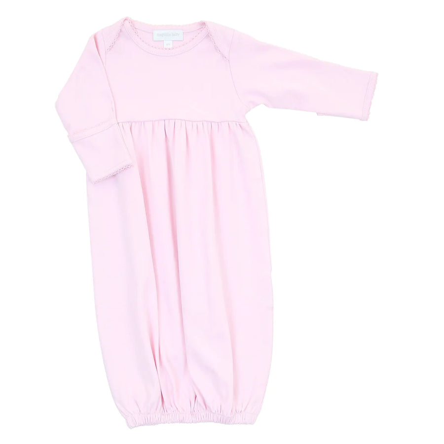 Magnolia Baby Essential Pink Gathered Gown