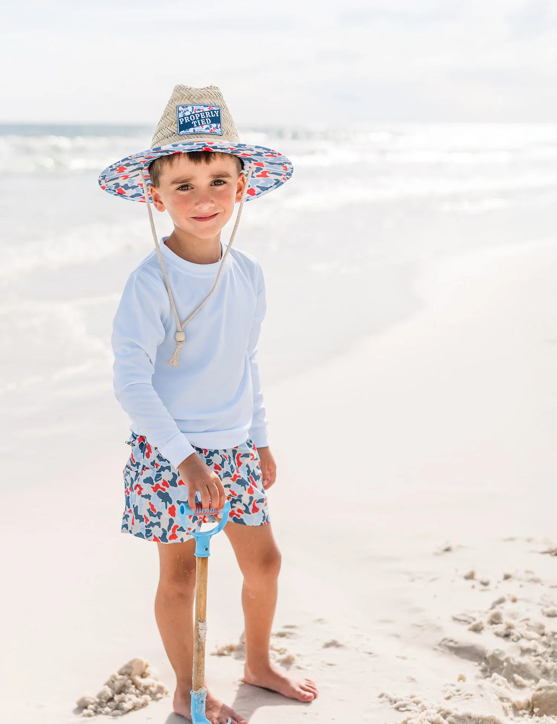 Properly Tied Boys Mallard Short Americana Camo