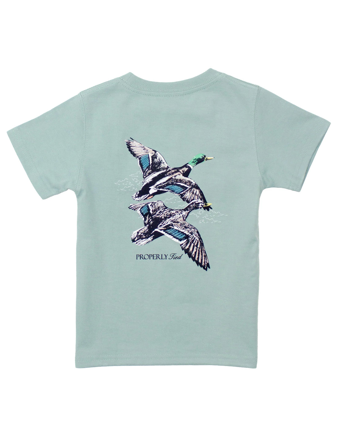 Properly Tied Boys Migration Short Sleeve Marine Mist