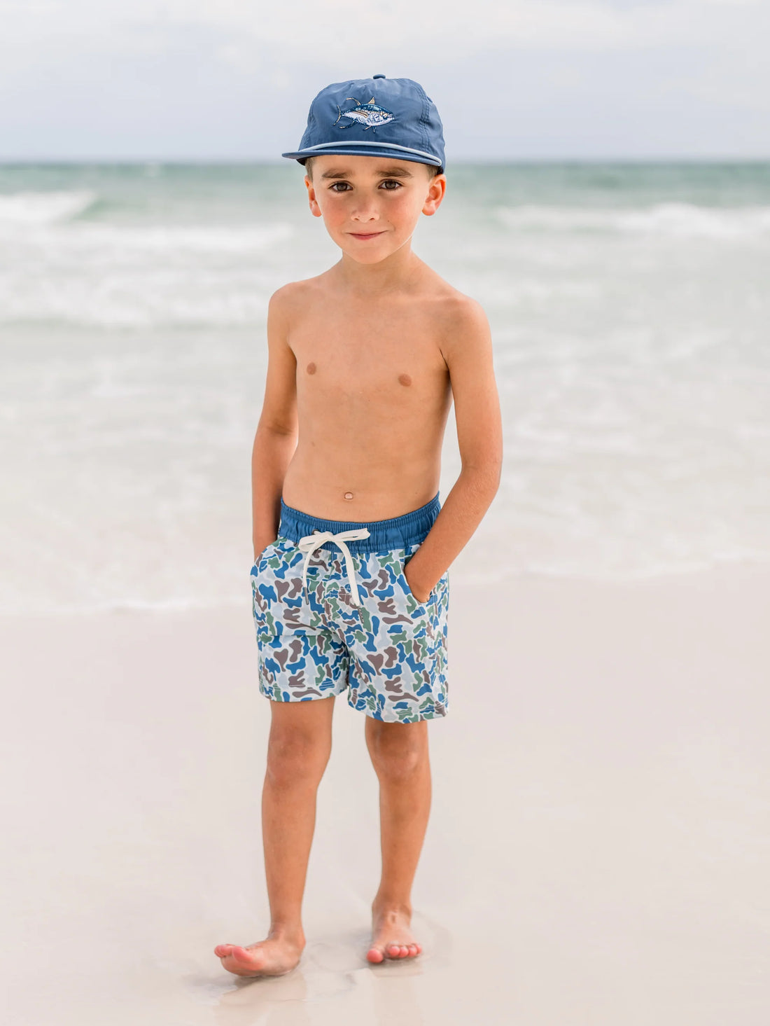 Properly Tied Boys Trail Short Terra Camo