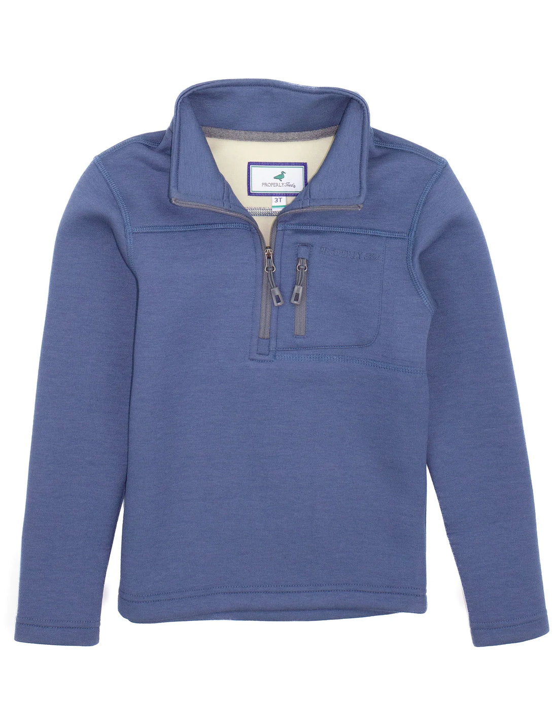 Properly Tied Boys Arctic Pullover Stone Blue