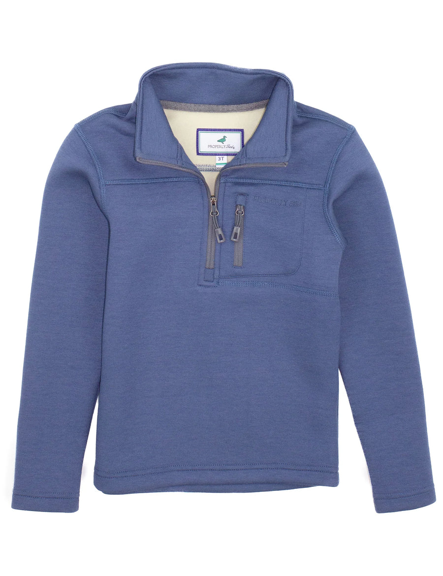 Properly Tied Boys Arctic Pullover Stone Blue