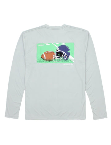 Properly Tied Boys Performance Long Sleeve Gametime - Chrome Grey