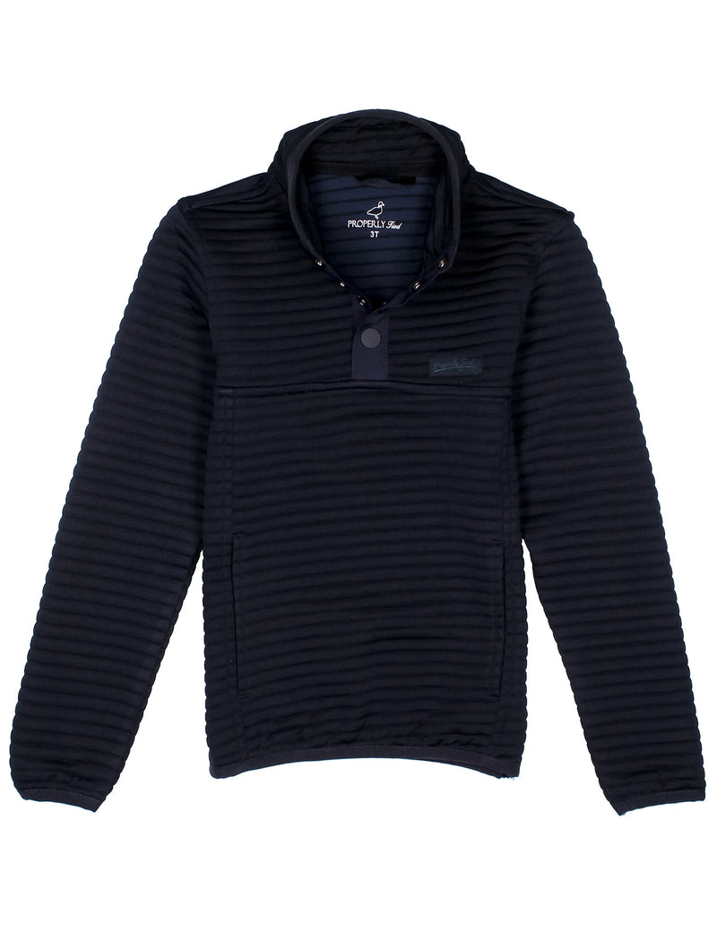 Properly Tied Boys Waypoint Pullover Navy