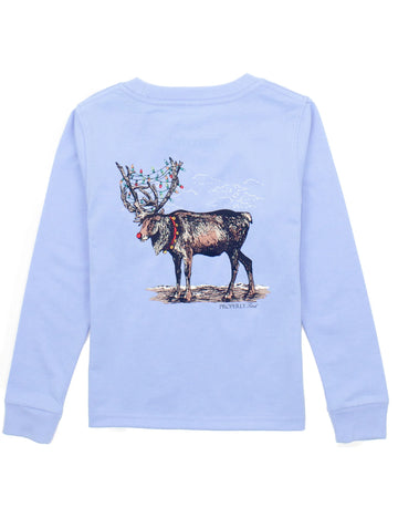 Properly Tied Boys Long Sleeve Reindeer Tee