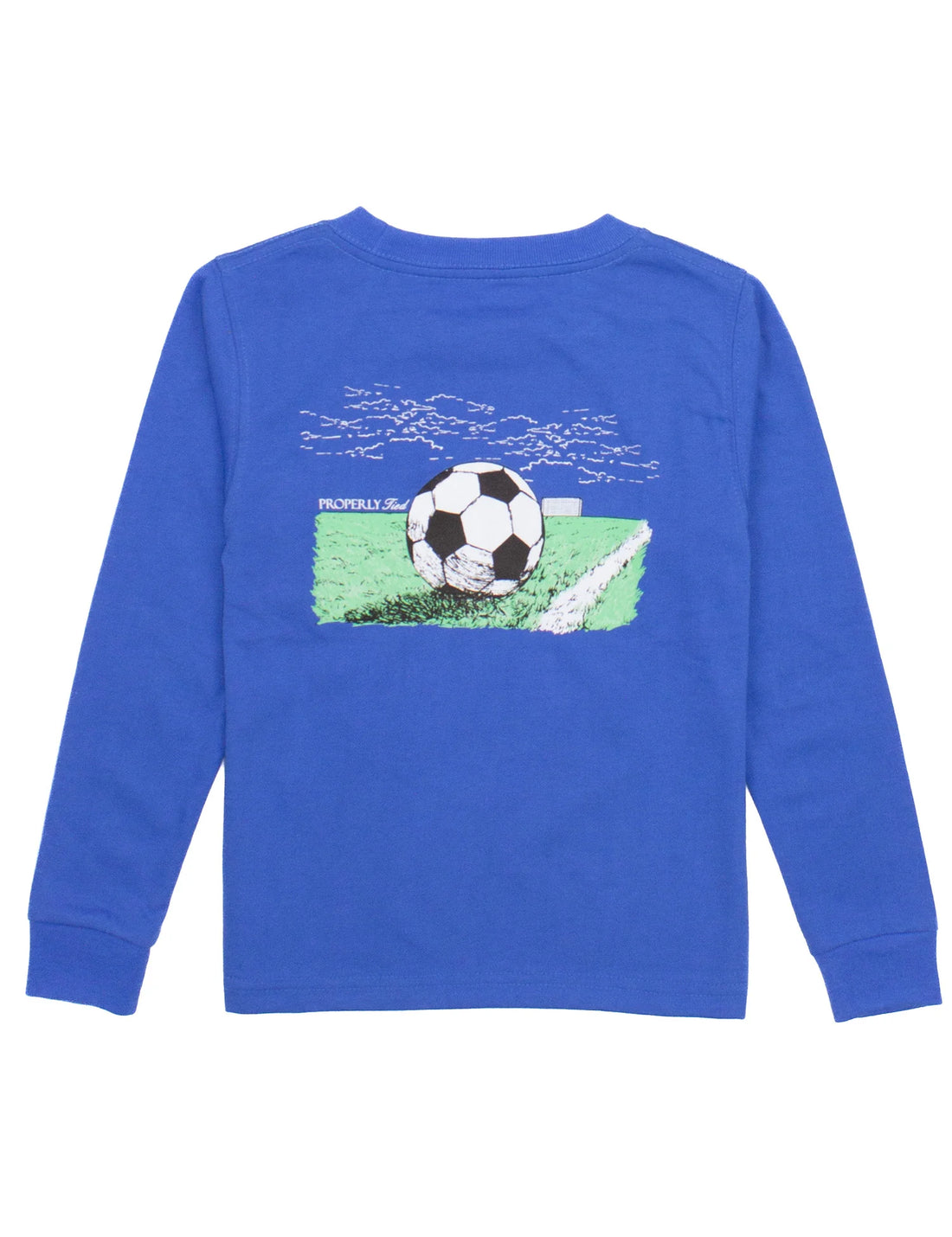 Properly Tied Boys Soccer Long Sleeve Bay Blue