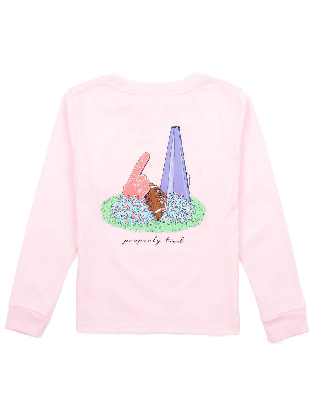 Properly Tied Girls Home Team Long Sleeve Tee - Rose