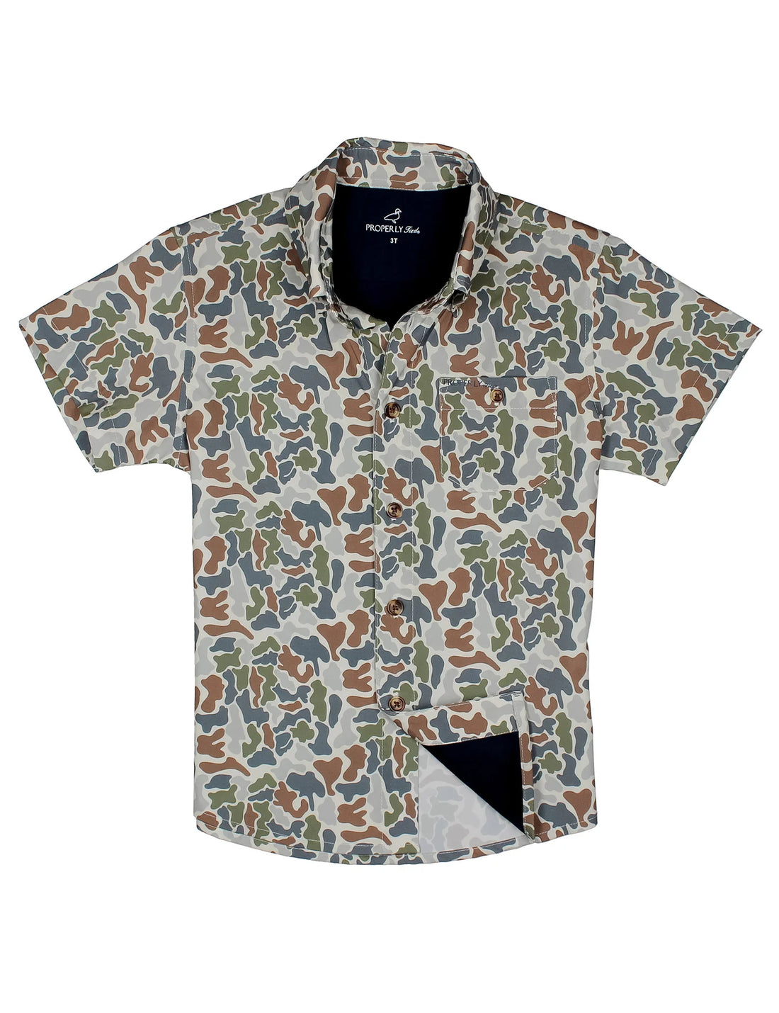 Properly Tied Boys Sportsman Field Shirt - Terra Camo