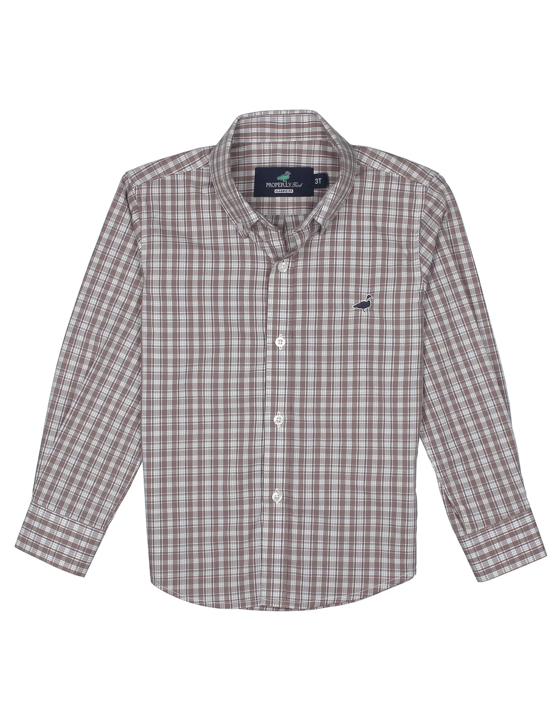 Properly Tied Boys Seasonal Sportshirt Cobblestone