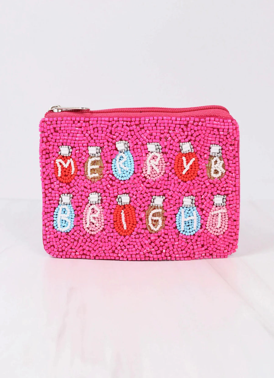 Merry & Bright Beaded Pouch