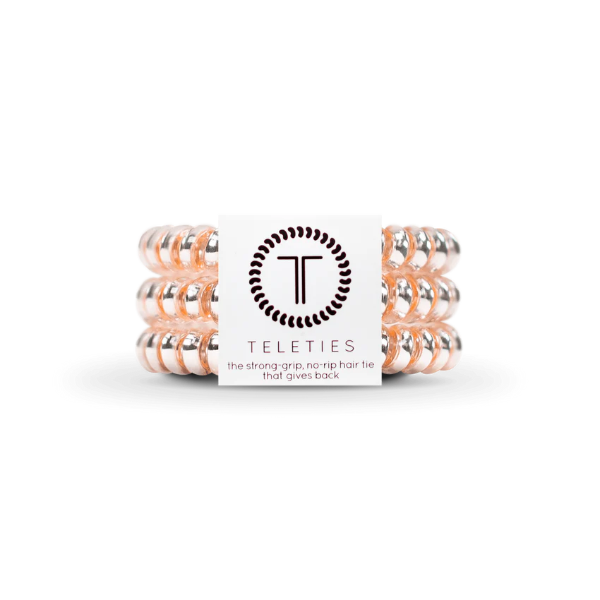 Teleties Small Hair Ties- Millennial Pink