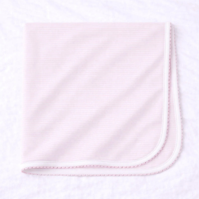 Magnolia Baby Mini Stripes Receiving Blanket - Pink